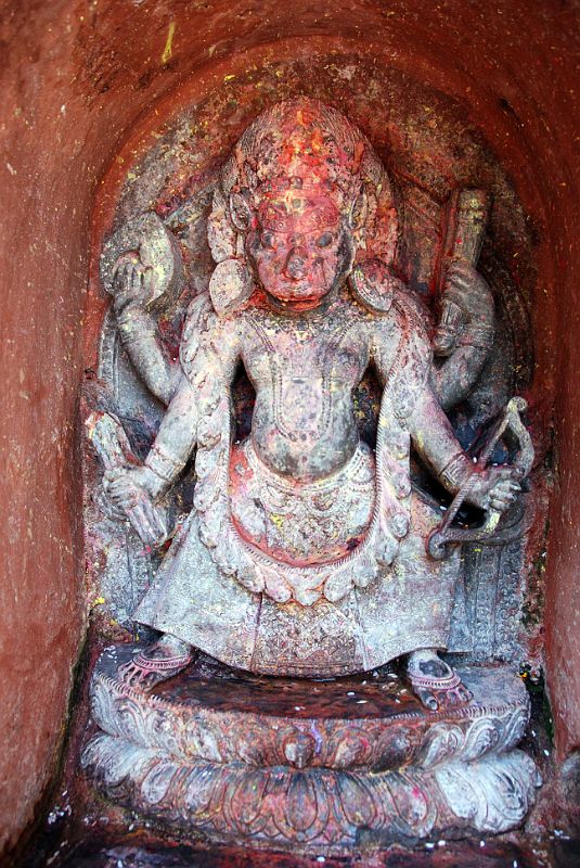 27 Kathmandu Gokarna Mahadev Temple Narsingha - Vishnu As A Man-lion 